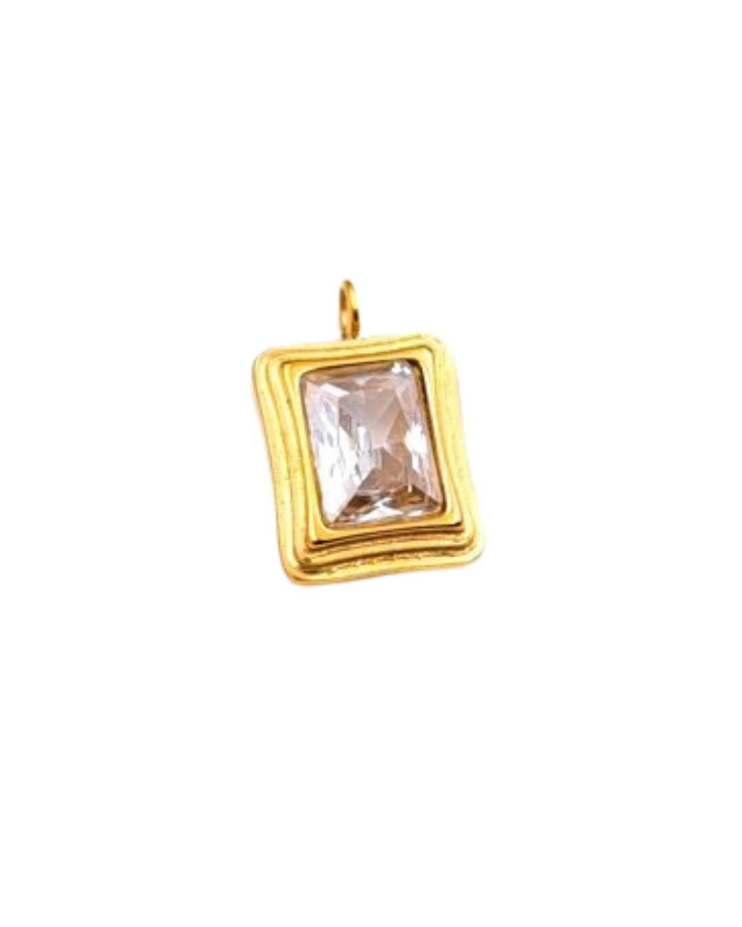 Gold White Gem