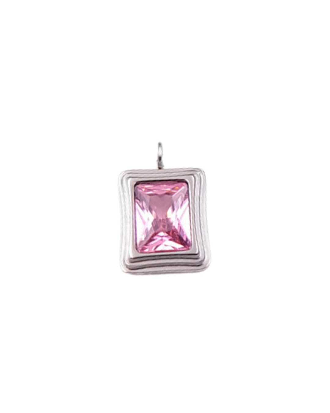 Silver Pink Gem