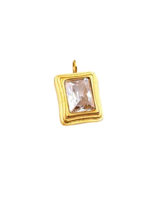 Gold White Gem