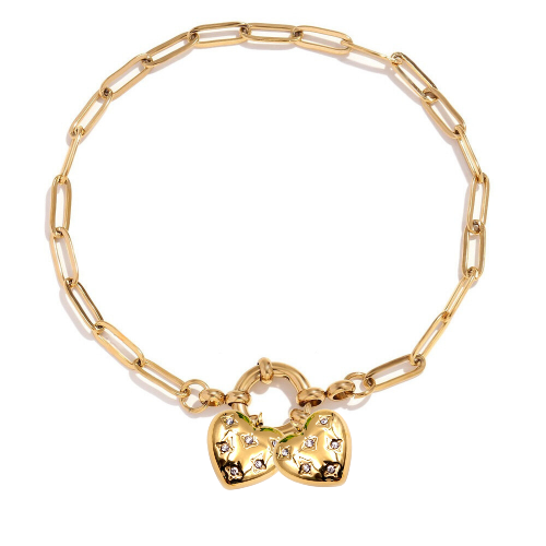 𐙚 Personalised Gold Chain Bracelet