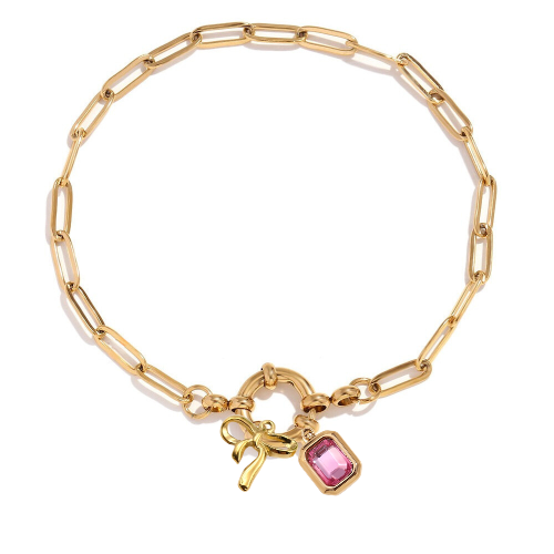 𐙚 Personalised Gold Chain Bracelet