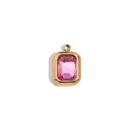 Gold Pink Gem
