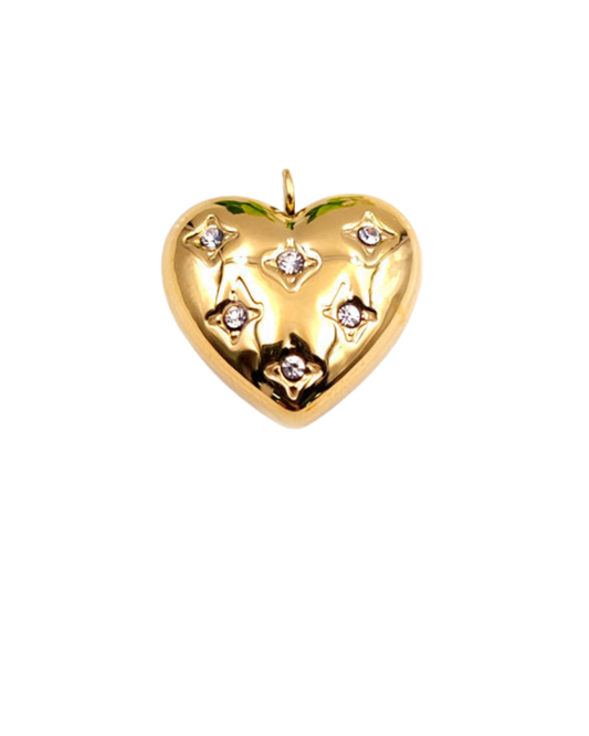 Gold Gem heart